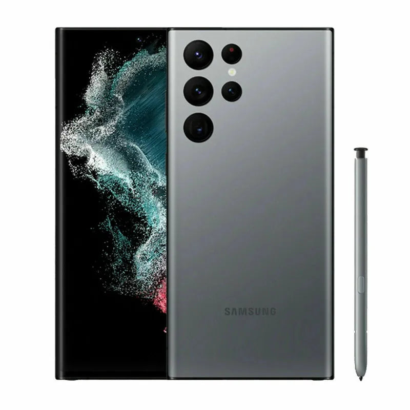 Samsung Galaxy S22 Ultra 5G S908U1 6.8" AMOLED 8/12GB 12/128/256/512GB ROM Snapdragon NFC S Pen Original Unlocked Cellphone