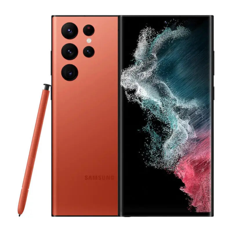 Samsung Galaxy S22 Ultra 5G S908U1 6.8" AMOLED 8/12GB 12/128/256/512GB ROM Snapdragon NFC S Pen Original Unlocked Cellphone