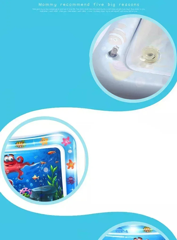 Summer Inflatable Water Mat for Babies Playmat Toddler Activity Play Early Education Baby Water Play Essential Toy