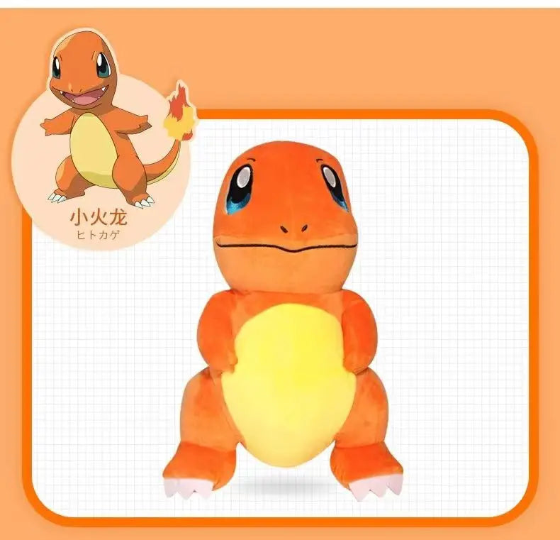 Anime Pokemon Plush Toys Charmander Bulbasaur Squirtle Pikachu Plush  Stuffed Animal Toy Pokemon Doll Kids Gift