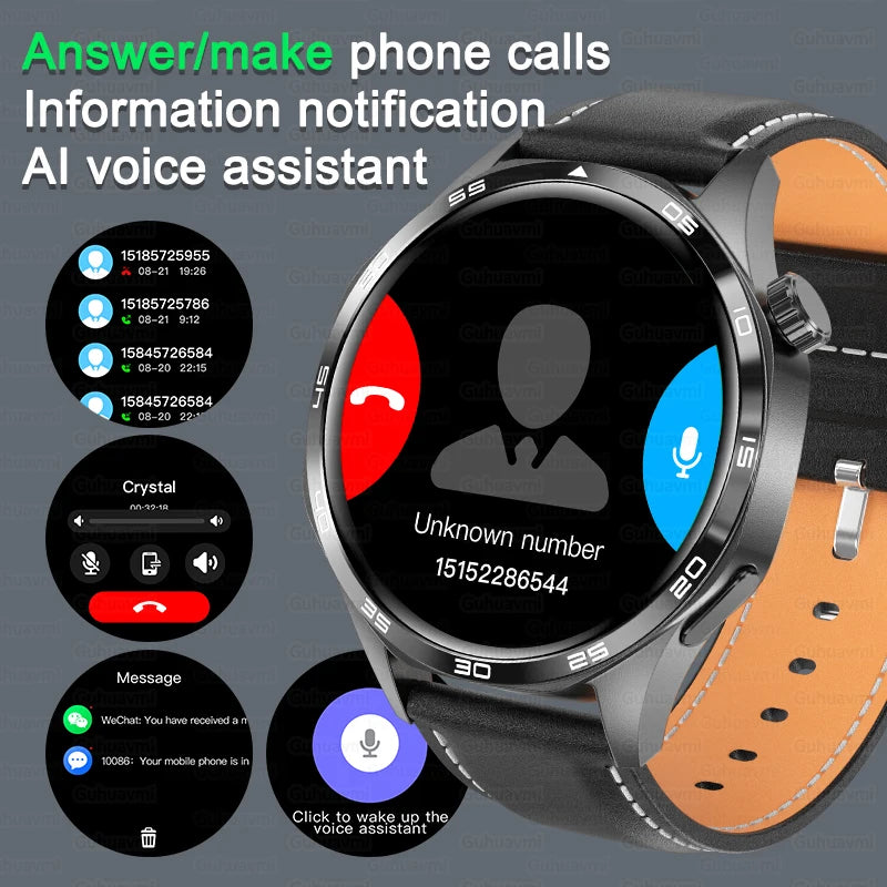For HUAWEI IOS Outdoor Sport GPS Smart Watch Men 1.53-inch HD AMOLED Screen IP68 Waterproof Bluetooth Call NFC Smartwatch 2025