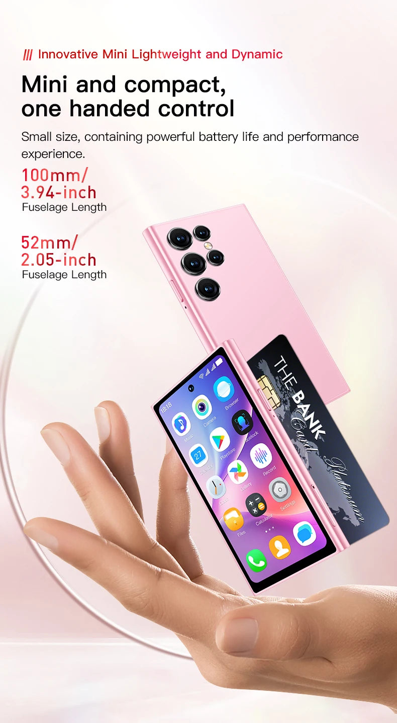 New Arrivals ONEMYTH S25 Pro Mini 3G Smartphone 4.0 Inch Full Screen Display 2000mAh 2GB RAM 16GB ROM Dual SIM With Play Store