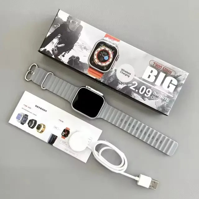 Wholesale T900 Ultra Smart Watch Men 49mm Series 9 AMOLED Screen NFC Compass Waterproof For Apple Watch IWO Ultra 9 Smartwatch