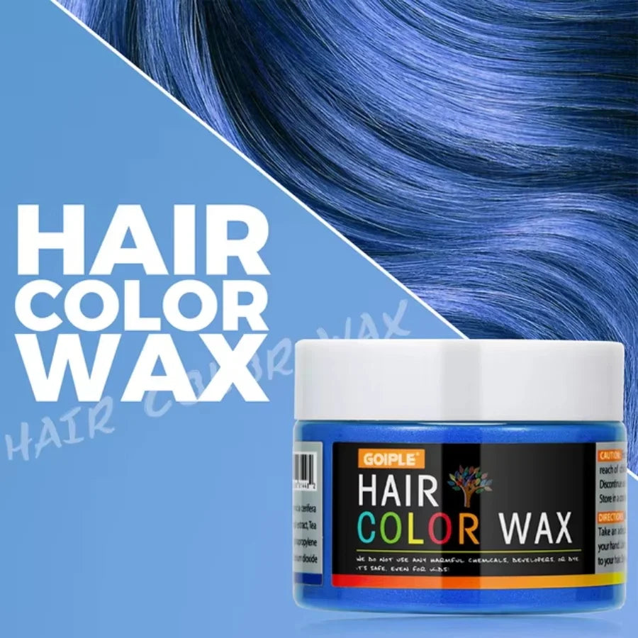GOIPLE DIY Hairs Dyed Mud Hair Colour Wax Easy To Wash Long Lasting Dye for Eyebrow Beards Coloring Temporary Hair Colour Cream