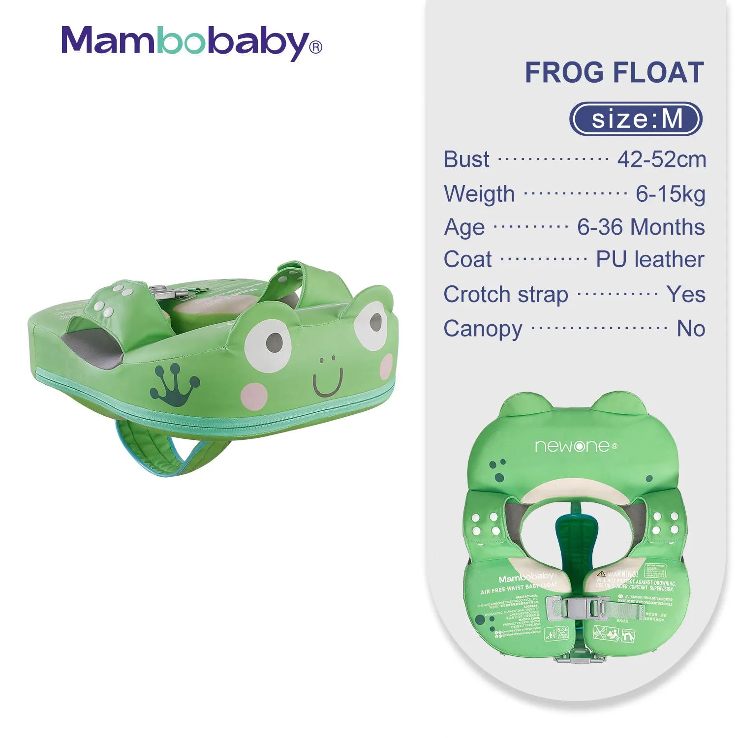 Mambobaby VIP Dropshipping Non-Inflatable Baby  Floats with Canopy  Underarm Swimming  Floater Spa Buoy Trainer Suppliers