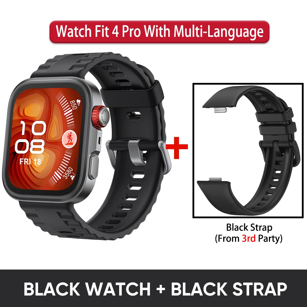 HUAWEI Watch Fit 4 Pro Smartwatch,1.82 inch AMOLED Display,Sapphire Glass,ECG,Heatrate Tracking,compatible with iOS and Android