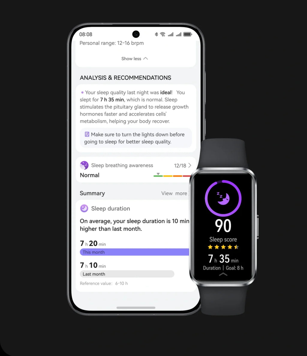 Huawei Band 10,Global Version Smartwatch,Compatible with IOS & Android,Sleep Tracking,Health monitor,14 days battery life,