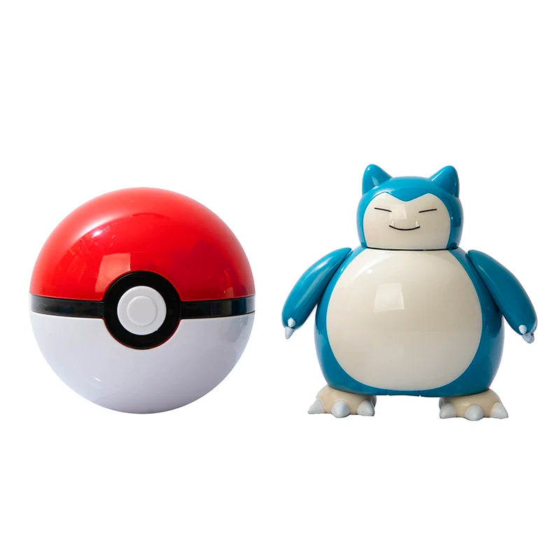 About Pokemon Anime Figure Charizard Pikachu Gyarados  Pocket Monster Figure Pokeball Action Deformation Toy Model Children Gift
