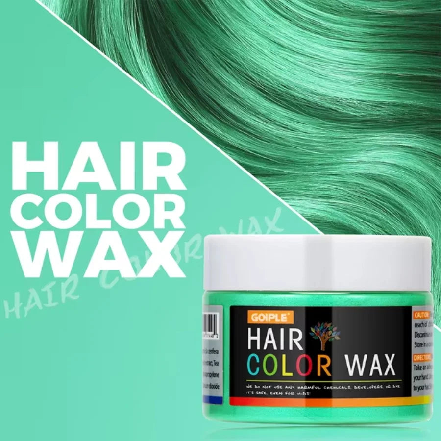 GOIPLE DIY Hairs Dyed Mud Hair Colour Wax Easy To Wash Long Lasting Dye for Eyebrow Beards Coloring Temporary Hair Colour Cream