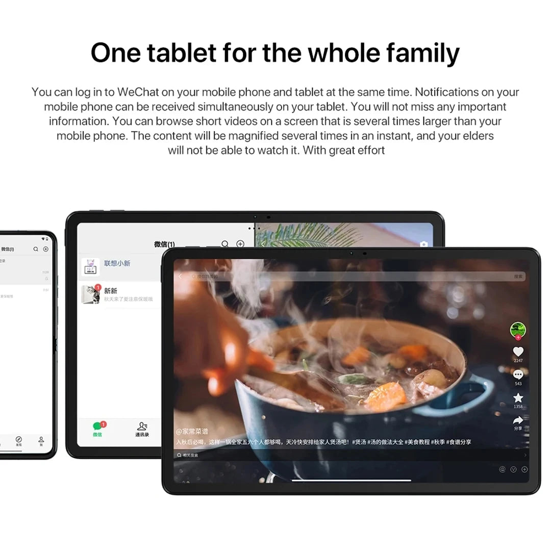 Global Firmware Lenovo Xiaoxin Pad 2024 Tablet 6GB 8GB 128GB 11" Display Qualcomm Snapdragon 685 GPS WIFI 7040mAh Android Tab