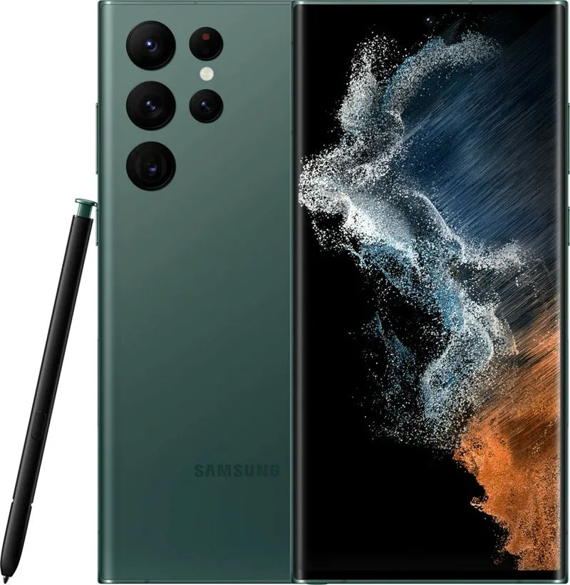 Samsung Galaxy S22 Ultra 5G S908U1 6.8" AMOLED 8/12GB 12/128/256/512GB ROM Snapdragon NFC S Pen Original Unlocked Cellphone