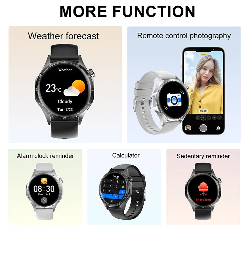 For HUAWEI GT5 Pro GPS NFC Smart Watch Men 360*360 AMOLED Screen Heart rate Bluetooth Call IP67 Waterproof Man Smartwatch 2025