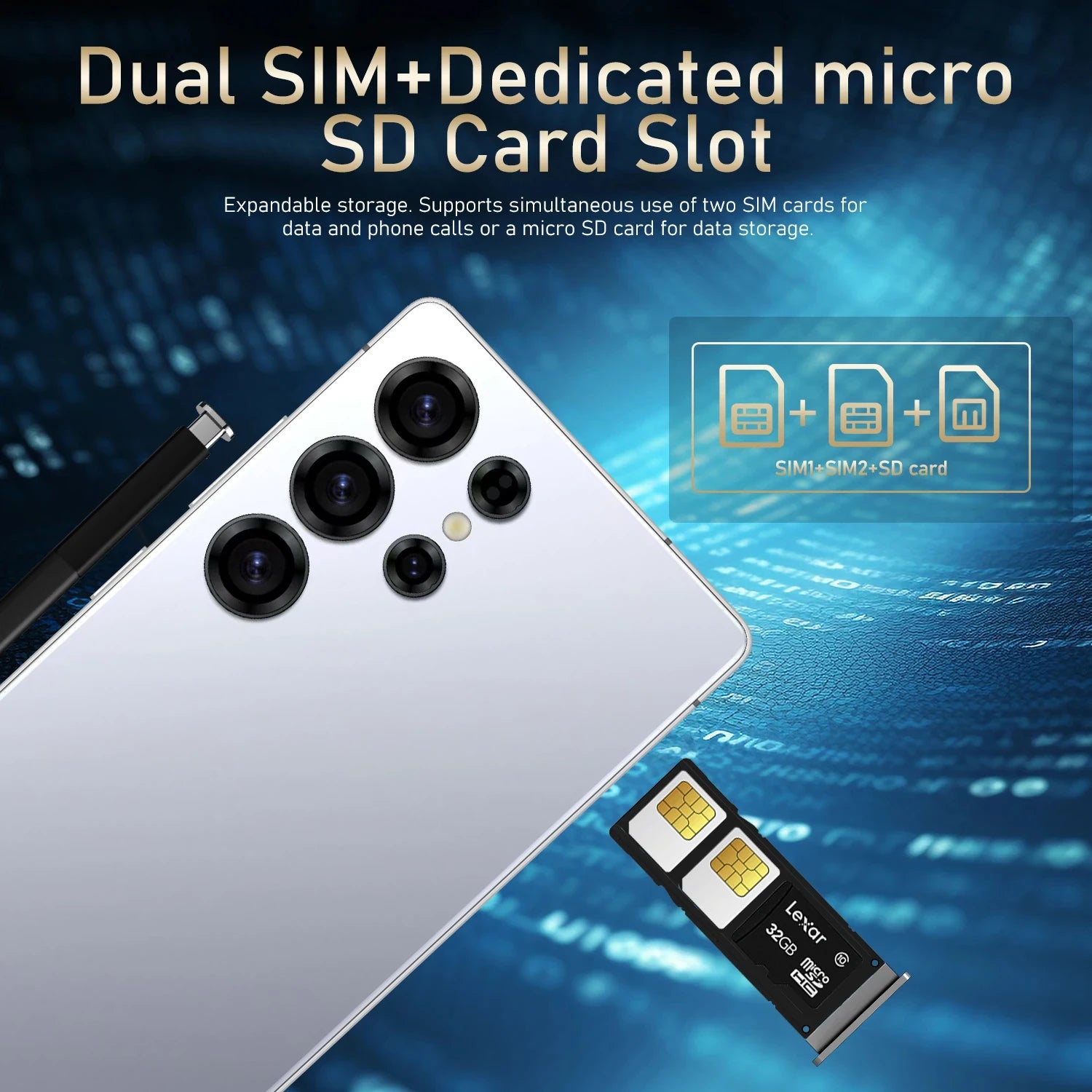 Global Version S25 Ultra Smartphone  Android,6.8 inch,12GB RAM,512GB ROM,Dual SIM,Mobile phone,Google Play Store,24+48MP,6800mAh