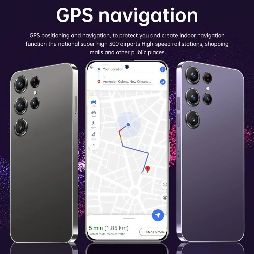 2025 Cellphones S25 Ultra Original 5G Smartphone 7.3HD Dual SIM Card Cell Phone 7800mAh Android 14 Global Version Mobile Phones