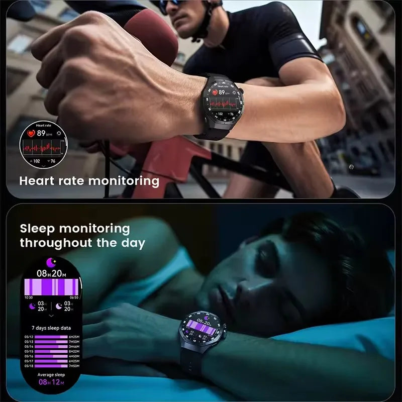 2025New For Huawei GT5 Pro Smart Watch Men HD AMOLED Screen GPS Motion trajectory HeartRate Bluetooth Call 1.52" SmartWatch IP68