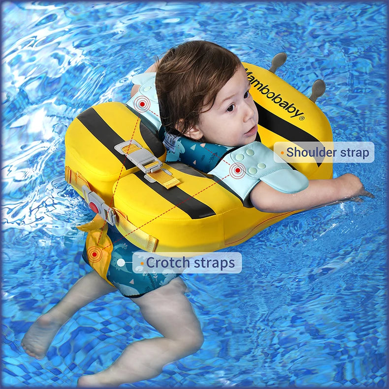 Mambobaby VIP Dropshipping Non-Inflatable Baby  Floats with Canopy  Underarm Swimming  Floater Spa Buoy Trainer Suppliers