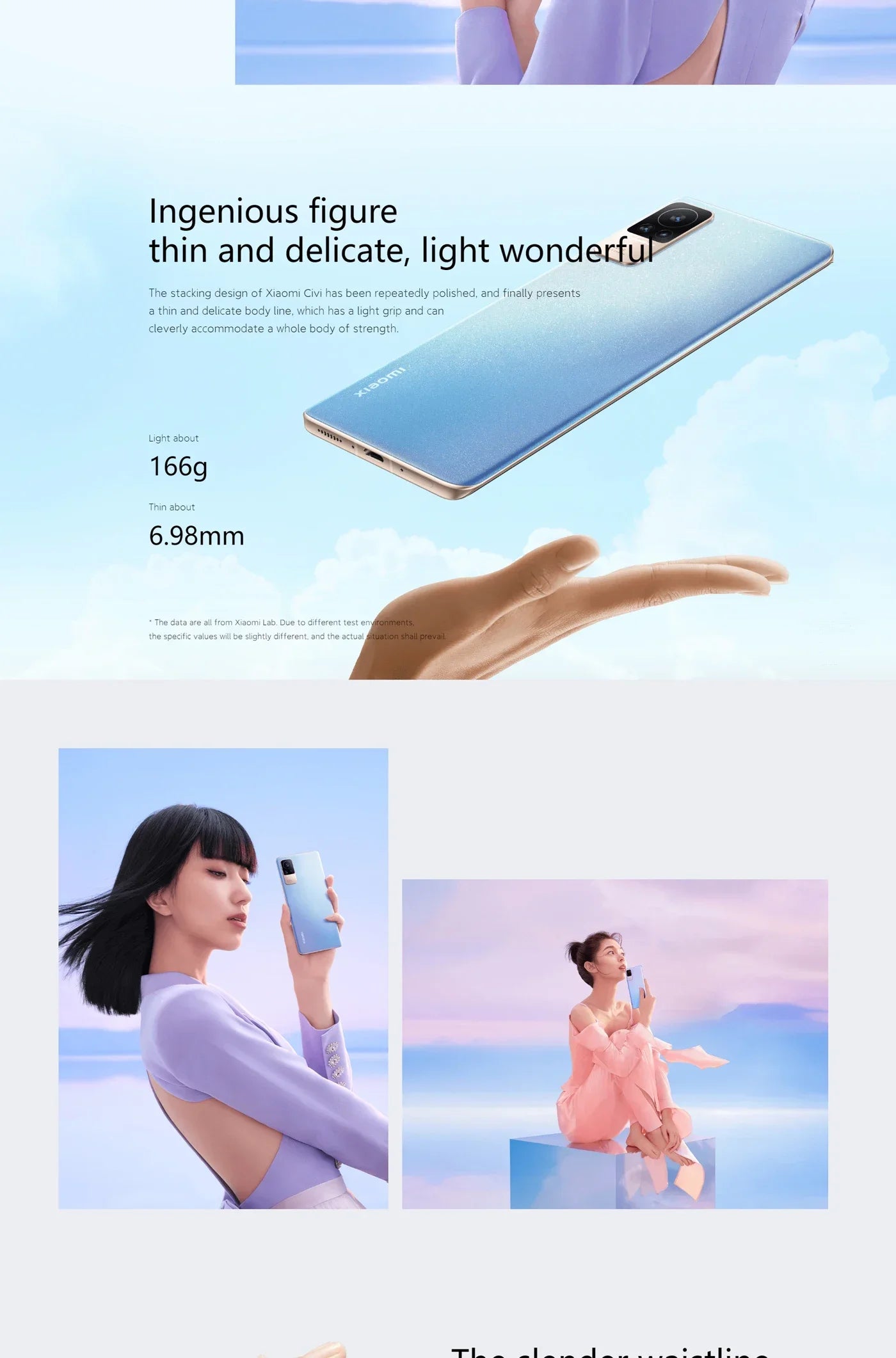 Xiaomi Civi 5G 6.55-inches OLED 120Hz CPU Qualcomm Snapdragon 778G 4500mAh 64MP camera used phone