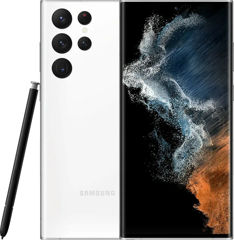 Samsung Galaxy S22 Ultra 5G S908U1 6.8" AMOLED 8/12GB 12/128/256/512GB ROM Snapdragon NFC S Pen Original Unlocked Cellphone