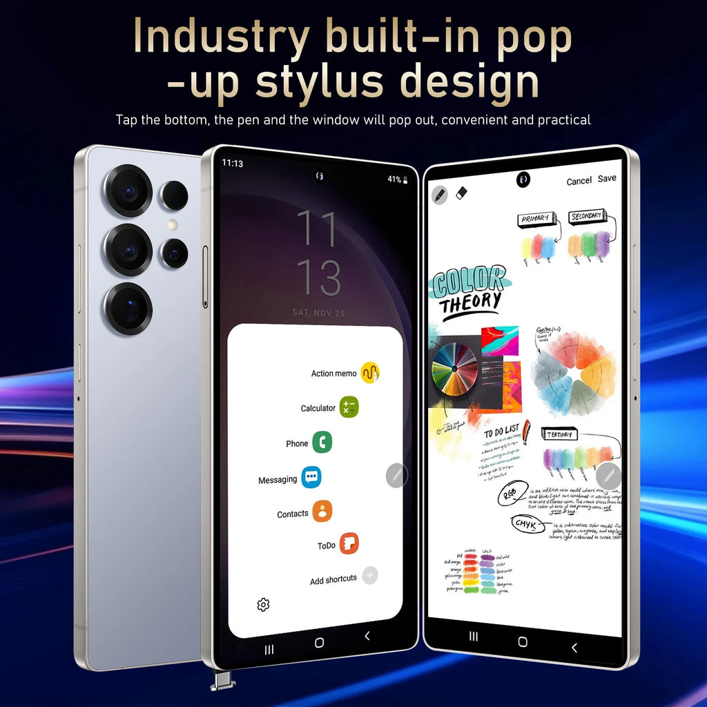 Global Version S25 Ultra Smartphone  Android,6.8 inch,12GB RAM,512GB ROM,Dual SIM,Mobile phone,Google Play Store,24+48MP,6800mAh