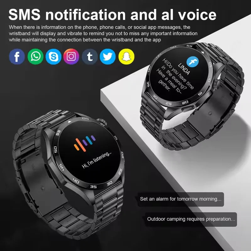 For HUAWEI GT5 Pro GPS NFC Smart Watch Men 360*360 AMOLED Screen Heart rate Bluetooth Call IP67 Waterproof Man Smartwatch 2025
