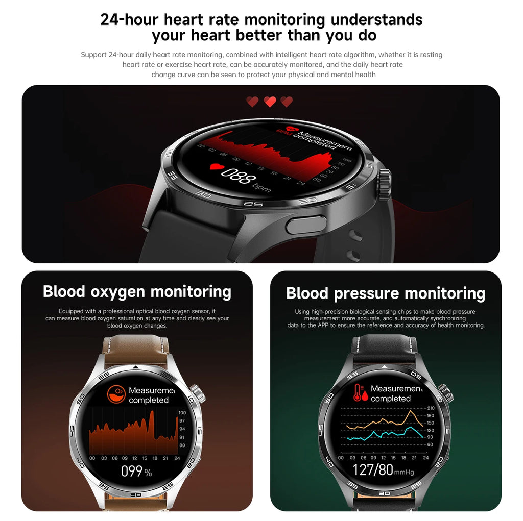 For HUAWEI IOS Outdoor Sport GPS Smart Watch Men 1.53-inch HD AMOLED Screen IP68 Waterproof Bluetooth Call NFC Smartwatch 2025