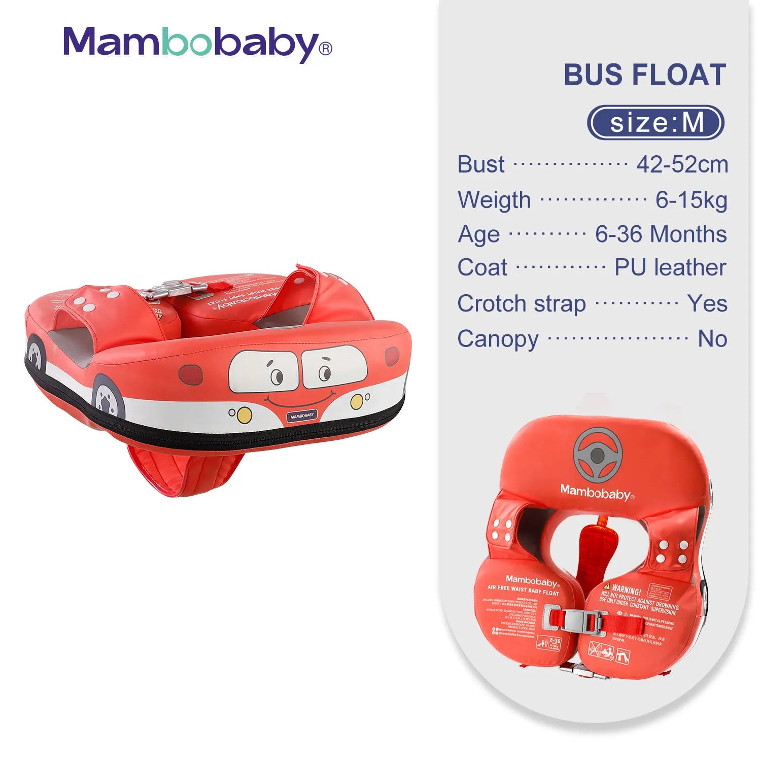 Mambobaby VIP Dropshipping Non-Inflatable Baby  Floats with Canopy  Underarm Swimming  Floater Spa Buoy Trainer Suppliers