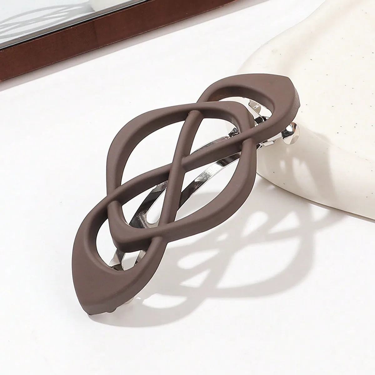 1Pcs French Paris Hair Barrettes for Women Thick Hair,Decorative Hair Clip,Strong Hold Grip Barrette Hair Clips,No Slip Styling