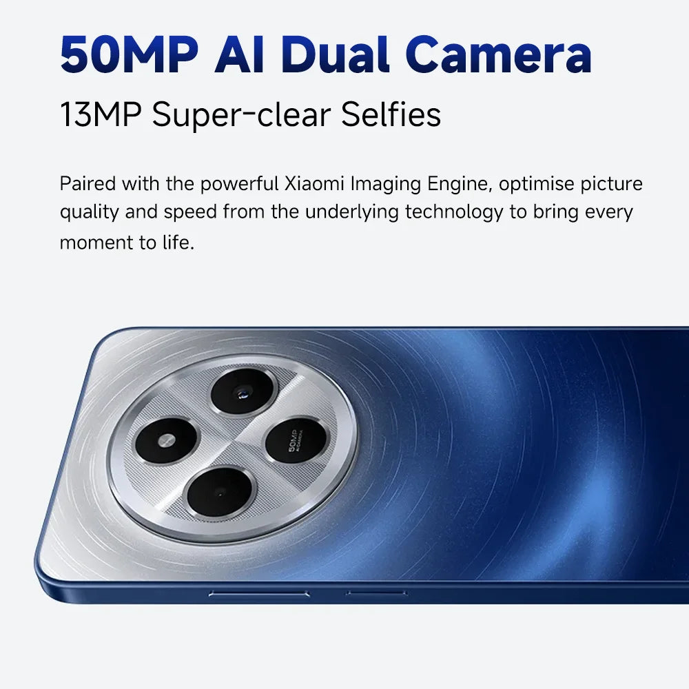 World Premiere Xiaomi Redmi 14C Global Version Immersion 6.88'' 120Hz Display 50MP AI Dual Camera Massive 5160mAh Battery