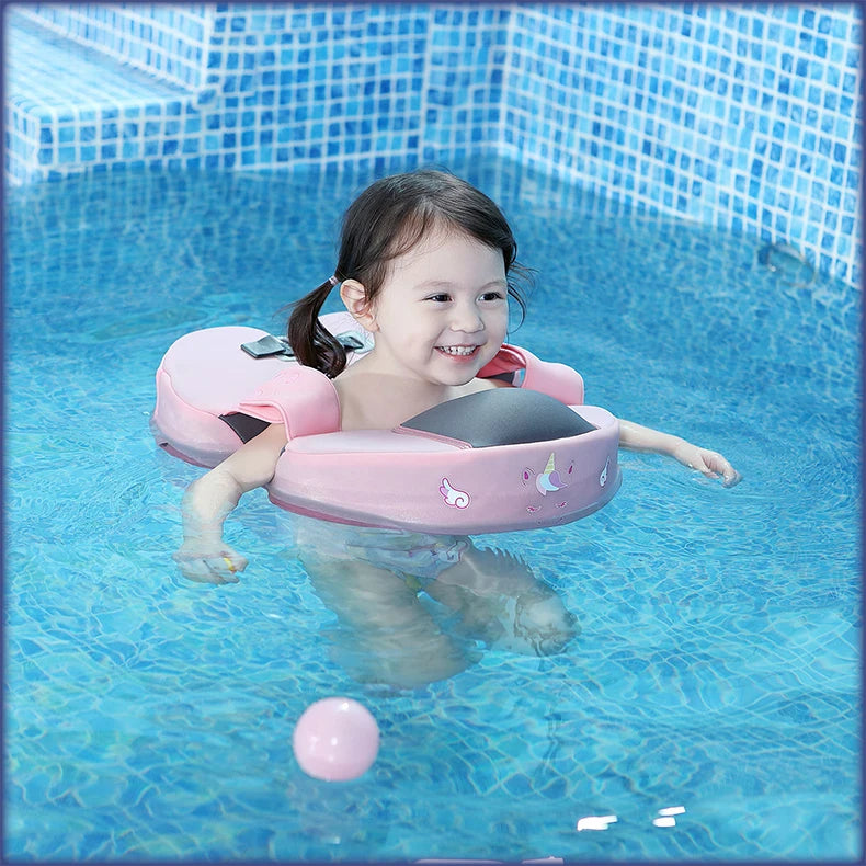 Mambobaby VIP Dropshipping Non-Inflatable Baby  Floats with Canopy  Underarm Swimming  Floater Spa Buoy Trainer Suppliers