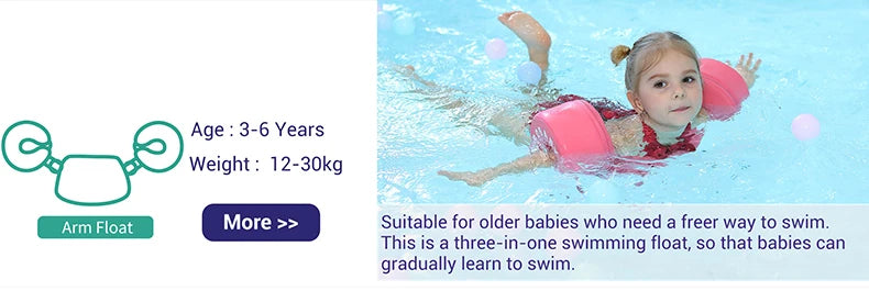 Mambobaby VIP Dropshipping Non-Inflatable Baby  Floats with Canopy  Underarm Swimming  Floater Spa Buoy Trainer Suppliers