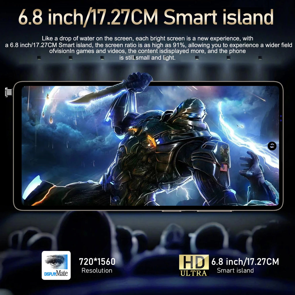Global Version S25 Ultra Smartphone  Android,6.8 inch,12GB RAM,512GB ROM,Dual SIM,Mobile phone,Google Play Store,24+48MP,6800mAh