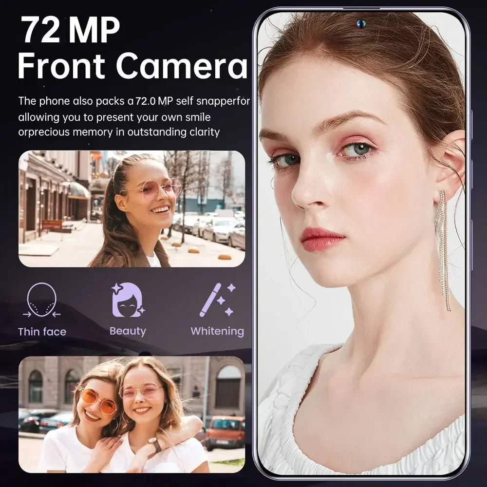 2025 Cellphones S25 Ultra Original 5G Smartphone 7.3HD Dual SIM Card Cell Phone 7800mAh Android 14 Global Version Mobile Phones