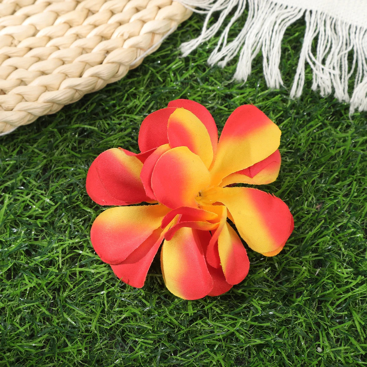 Orchid Flowers Hair Clips Bohemian Small Hairpin Bridal Barrette Beach Wedding Flower Women Holiday Hair Clip Hair Accessories