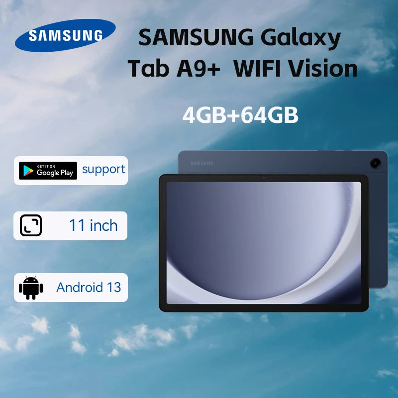 SAMSUNG Galaxy Tab A9 plus Tablet 11” 4+64GB Android Tablet, 2.2GHz, 1.8GHZ  A9+ Tablo Quad Speakers,Slim  X210 WiFi Vision