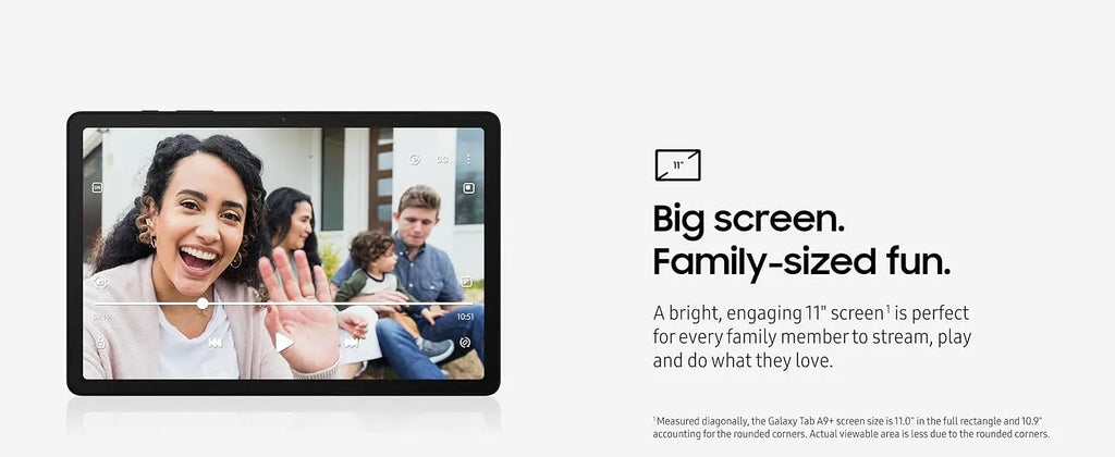 SAMSUNG Galaxy Tab A9+ Tablet 11” 4GB+64GB Android Tablet, 2.2GHz Octa-core, TFT 90 Hz LCD Display,Slim, Light, Durable Design