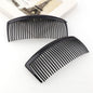 United Fashion 6 Packs French Twist Comb, Plastic Side Hair Combs with 29 Teeth Hair Comb Hair Clip Combs for Fine Hair Accessory for Women- Black