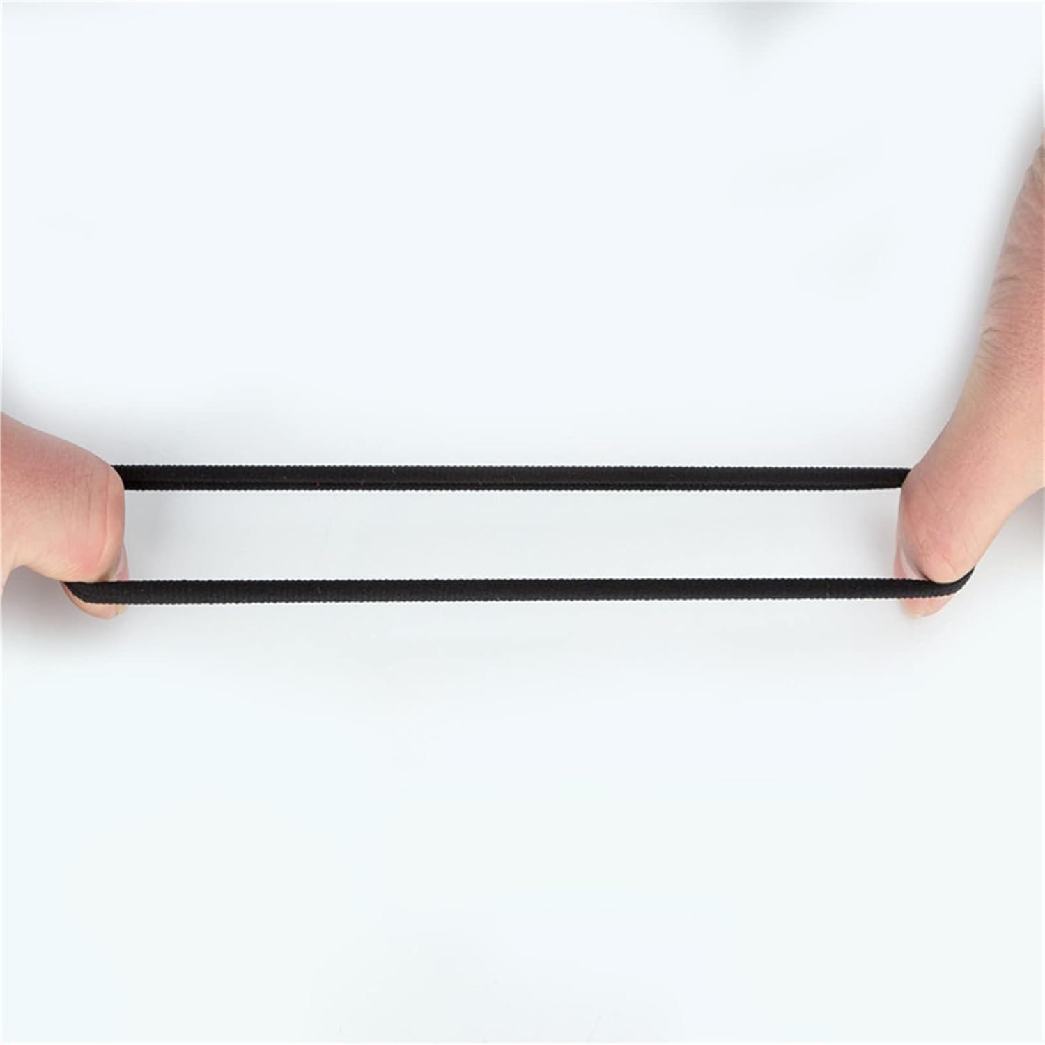 United Fashion Accessories 100pcs black hair ties for women girls no damage ponytail holder seamless thick black hair band elastic