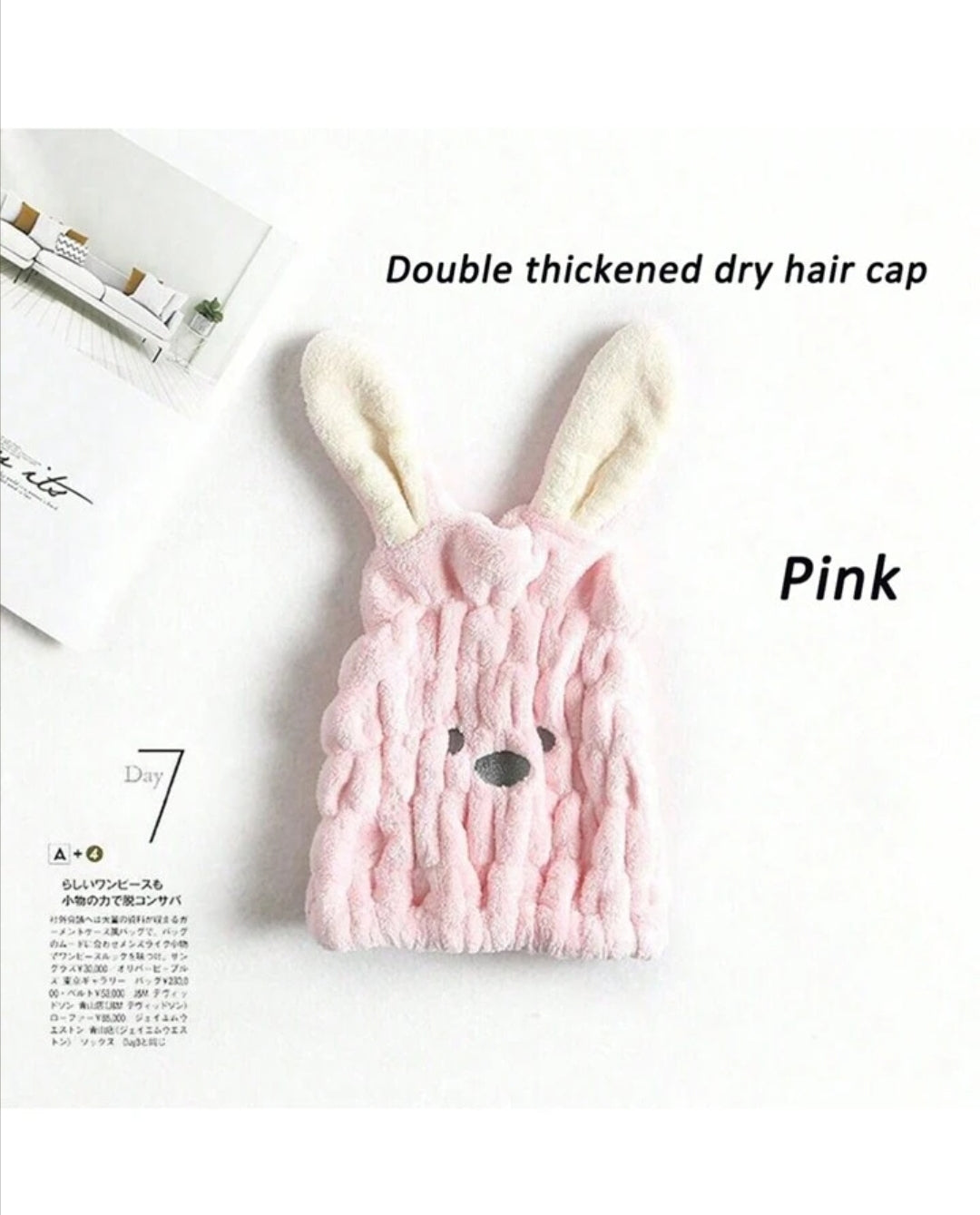 United Fashion Hair Drying Caps, Microfiber Bath Towel Hat for Shower Spa, Quick Drying Hat ( Pack of 6 )