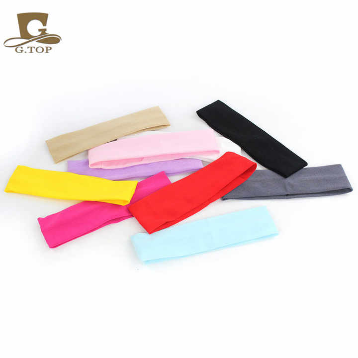 Yoga Headbands Small Size for Women Short Hair Non-Slip Elastic Sweat Hairbands Soft Fabric Hair Bands Workout Yoga Running Sport Thin Hair Wrap for Girls