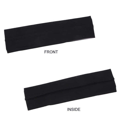 Yoga Headbands Small Size for Women Short Hair Non-Slip Elastic Sweat Black Hairbands Soft Fabric Hair Bands Workout Yoga Running Sport Thin Hair Wrap for Girls 12PCS