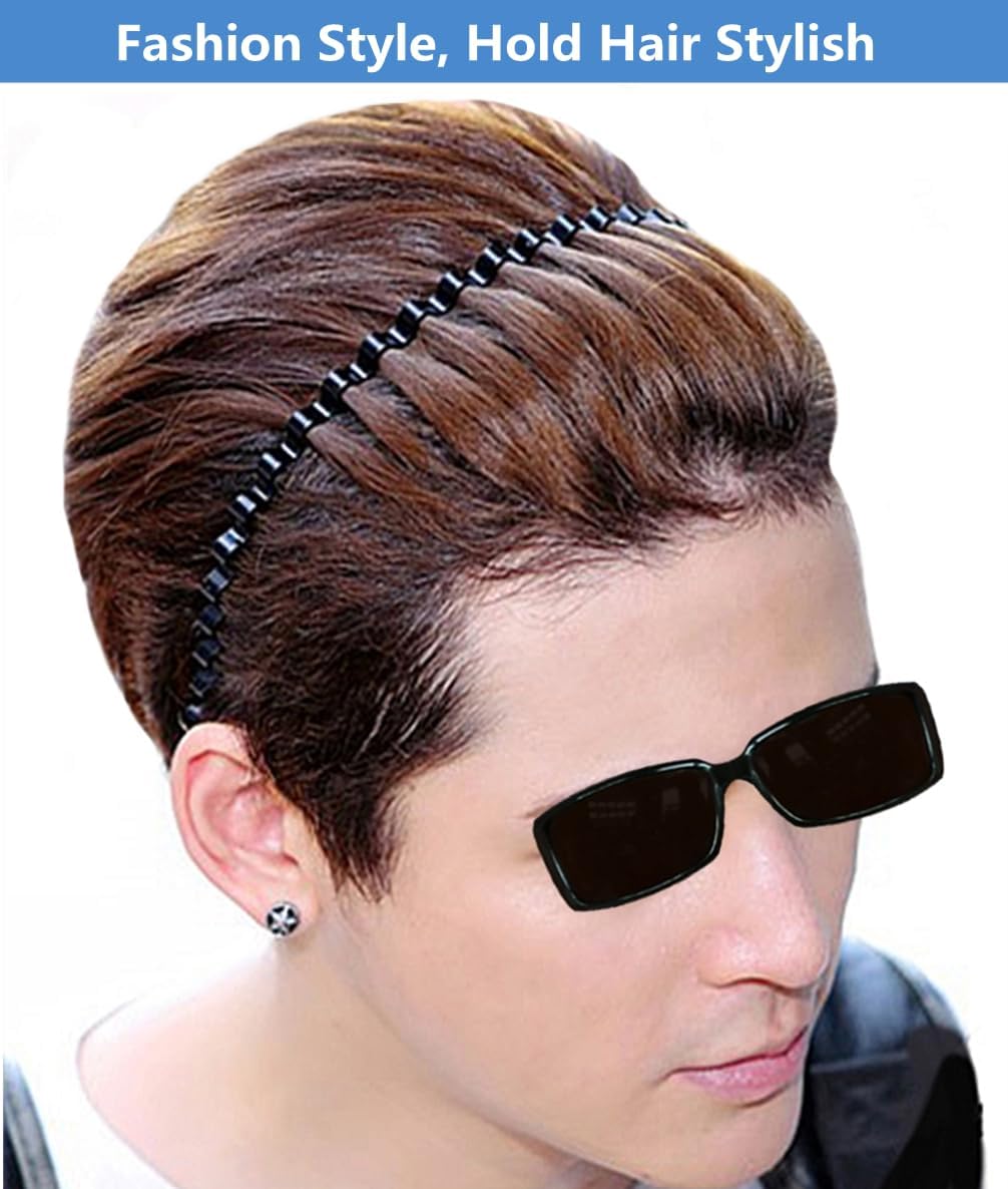 United Fashion Metal Hair band For MEN,Women and Girls ,Black Color Hair band