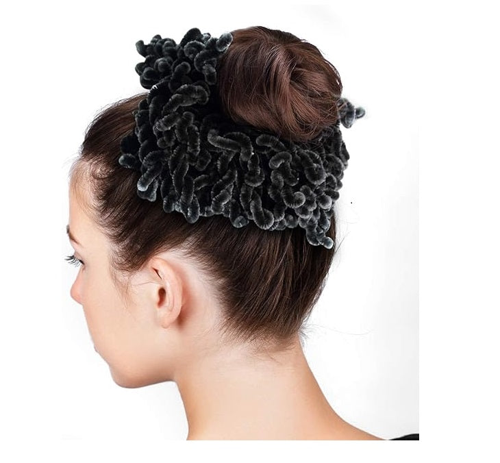 United Fashion 3 Pcs Volumising Scrunchies Large Hair Band Hair Tie Hijab Volumizer Headwear Hair Rope Hair Accessories for Women and Girls.