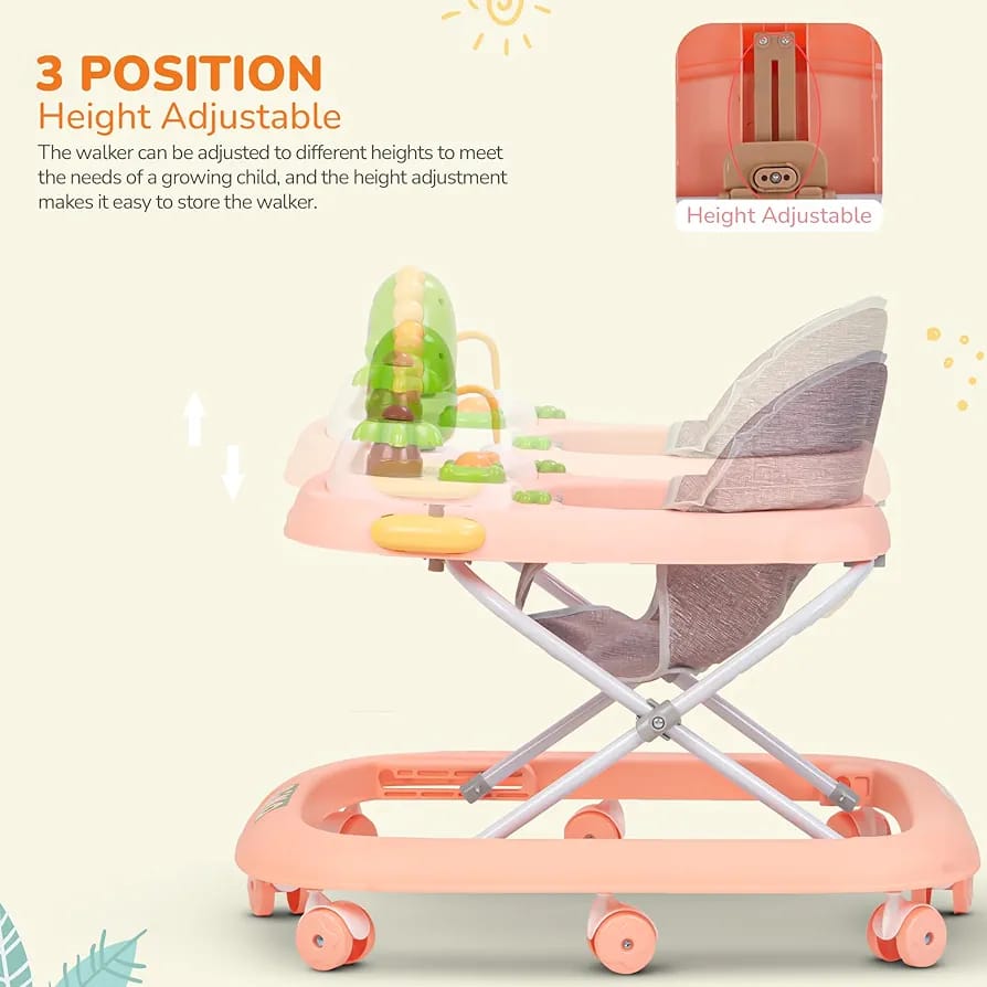 DINO Adventure 3-in-1 Baby Walker with Safety-First Design