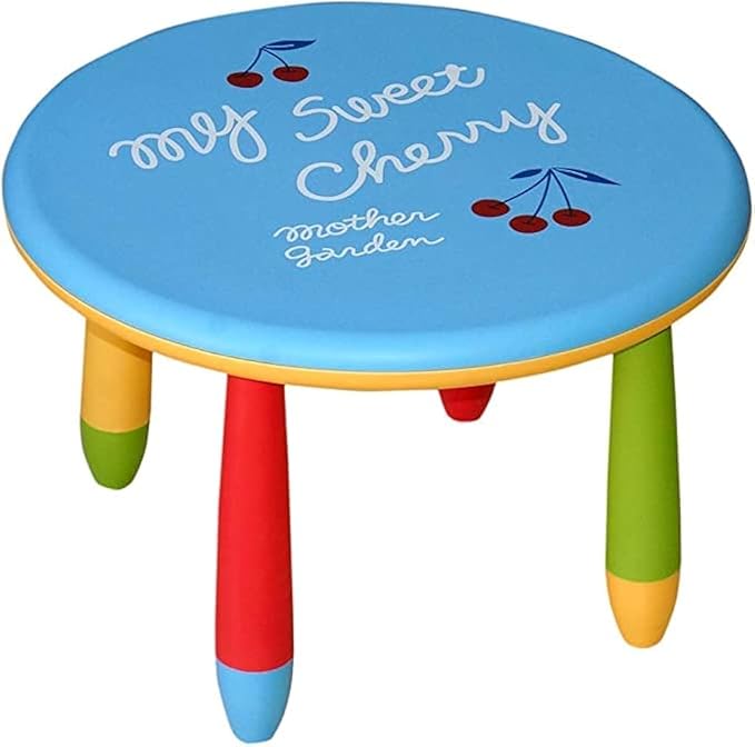 Children'S Table And Chair Set - Plastic Study Desk, Round Dining Table | Household chair (1 TABLE) (2CHAIR)