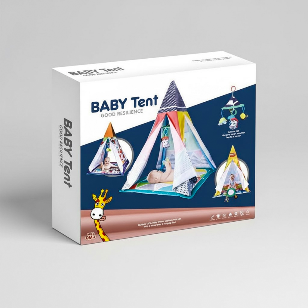 Meying Baby Tent Good Resilience Meying Baby Tent Good Resilience, Multiple uses, baby Fitness, With A small mirror and 4 Hanging Toys