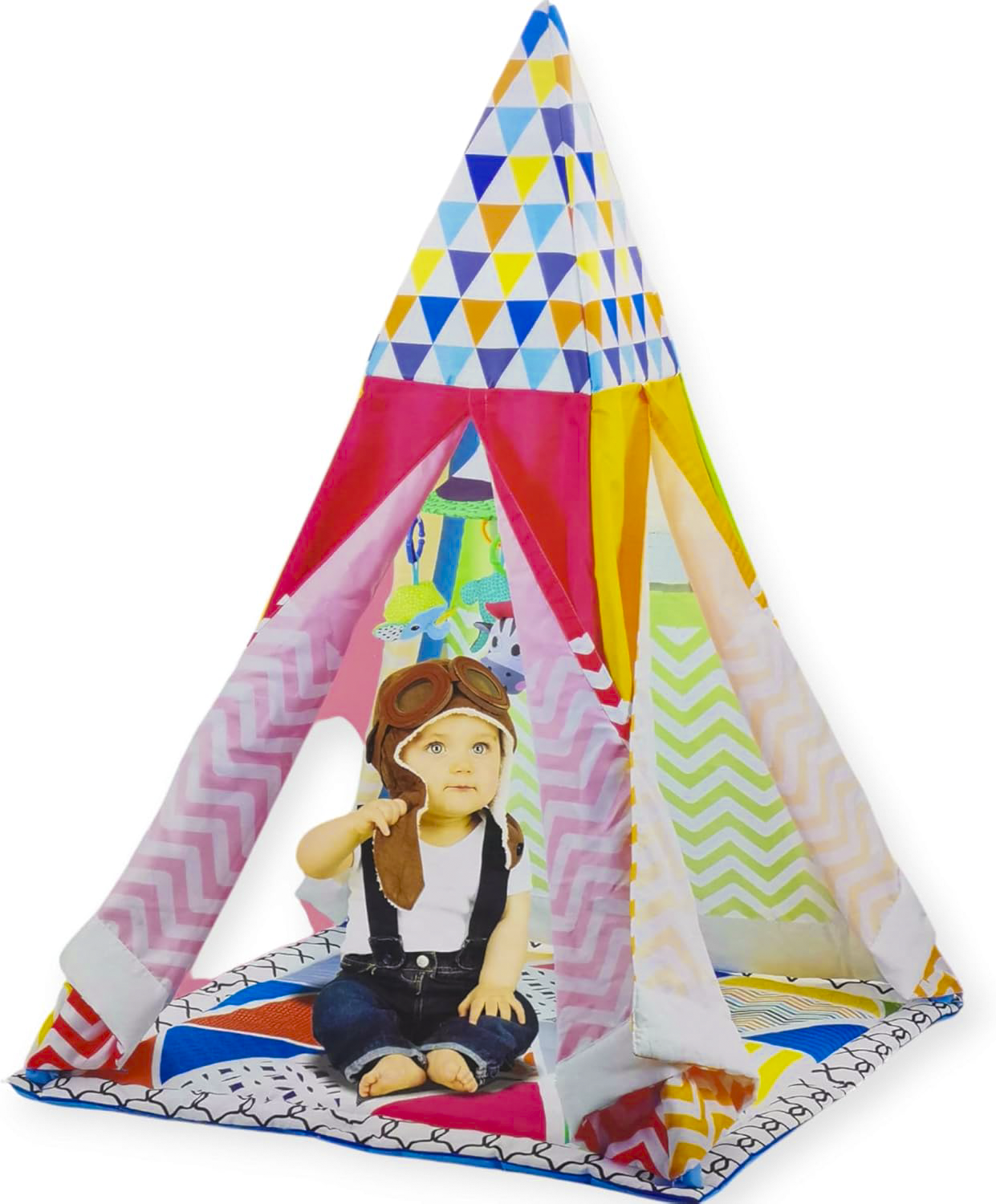 Meying Baby Tent Good Resilience Meying Baby Tent Good Resilience, Multiple uses, baby Fitness, With A small mirror and 4 Hanging Toys